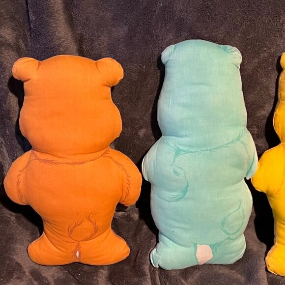 Care Bears Cut and Sew Plush Toys Fabric Panel 1980s Rare lot Of 4 12” tall hand - Picture 8 of 11